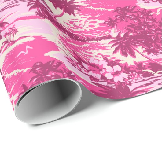 Napili Bay Hawaiian Landschaftlich Wrapping Paper Geschenkpapier (Rolleneckpunkt)
