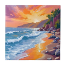 Napili Bay Sonnenuntergang Maui Hawaii Malerei Kun