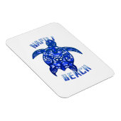 Napili Beach Hawaii Vacation Tribal Turtle Magnet (Rechte Seite)