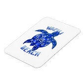 Napili Beach Hawaii Vacation Tribal Turtle Magnet (Linke Seite)