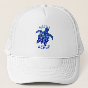 Napili Beach Hawaii Vacation Tribal Turtle Truckerkappe