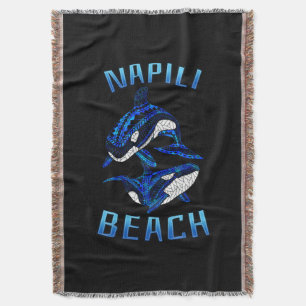 Napili Beach Hawaii Vacation Tribal Whale Orcas Decke
