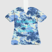 Napili Bucht-hawaiische Insel-landschaftliches Ornament (Rückseite)