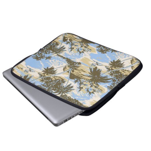 Napili Bucht-hawaiischer NeoprenWetsuit Laptopschutzhülle (Vorne Knopf)