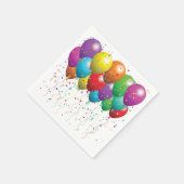 Napkin/Balloons und Confetti Serviette (Ecke)