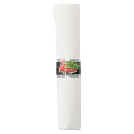 Napkin Band Xmas Truck Baffalo Karierte Weihnachts Serviettenband