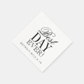 Napkin - Der beste Tag aller Zeiten Serviette (Ecke)