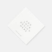 Napkin-Druck nach Kundenwunsch Serviette (Ecke)