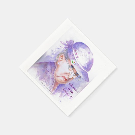 Napkin - Golf - Ahem Wie viele? Serviette (Ecke)