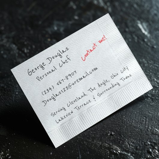 Napkin-Hintergrund Flyer