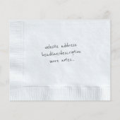 Napkin-Hintergrund Flyer (Hinten)