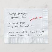 Napkin-Hintergrund Flyer (Vorne)