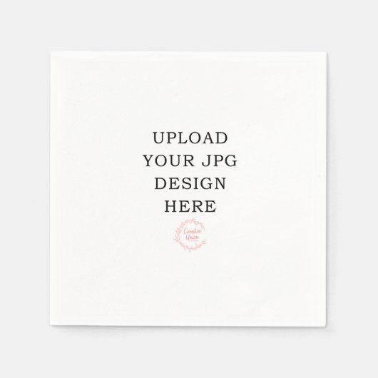 Napkin Hochladen Sie Ihr eigenes Design Serviette (Vorderseite)