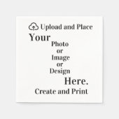 Napkin Ihr Design oder Foto Upload Serviette (Vorderseite)