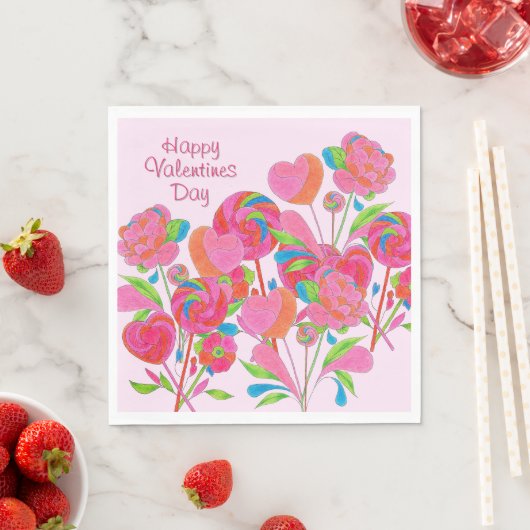 Napkin Lollipop Blume Serviette (Beispiel)