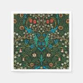 NAPKIN MIT WILLIAM MORRIS "TULIPS" DESIGN SERVIETTE (Vorderseite)