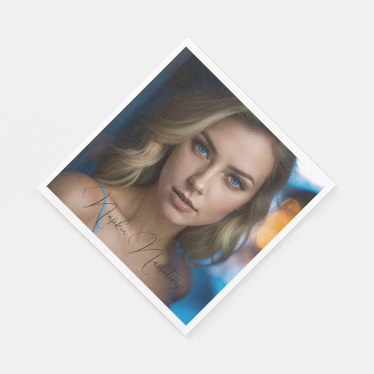 "Napkin Narratives" Blue Eye Girl Papiertaschentuc Serviette (Ecke)