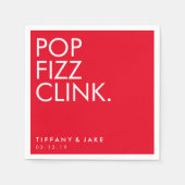 Napkin - Pop Fizz Clink Serviette (Vorderseite)
