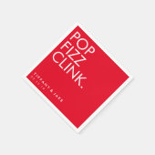 Napkin - Pop Fizz Clink Serviette (Ecke)