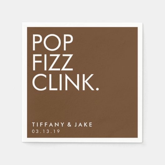 Napkin - Pop Fizz Clink Serviette (Vorderseite)