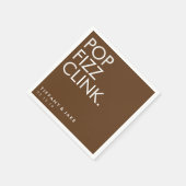 Napkin - Pop Fizz Clink Serviette (Ecke)