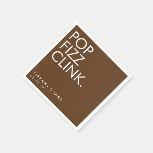 Napkin - Pop Fizz Clink Serviette (Ecke)
