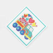 Napkin Truck Hearts Serviette (Ecke)