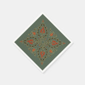 Napkin with Uzbekistan design Serviette (Ecke)