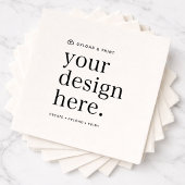 Napkin Your Design Upload Serviette