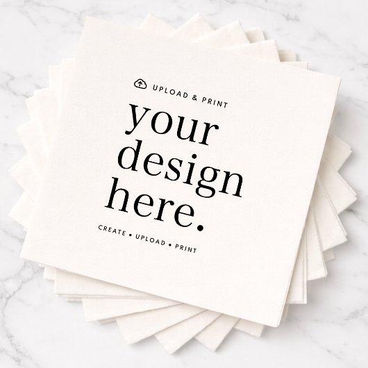 Napkin Your Design Upload Serviette