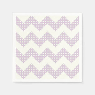 Napkin/Zickzack und Polka Dots Serviette