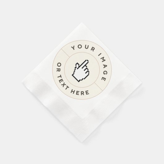 Napkins - Benutzerdefiniert (Bild/Text hinzufügen) Serviette (Ecke)