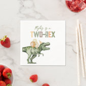 Napkins-Birthday Party mit zwei Rex Serviette (Beispiel)