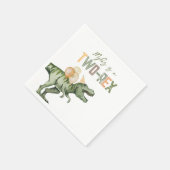 Napkins-Birthday Party mit zwei Rex Serviette (Ecke)