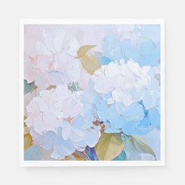 Napkins Blue Hydrangeas, Garden Blume, Party Serviette