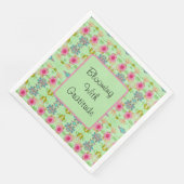 Napkins blüht mit Dankbarkeit Eclectic Garden Napk Serviette (Ecke)