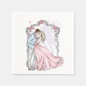 Napkins: Braut und Grünpapier Serviette (Vorderseite)