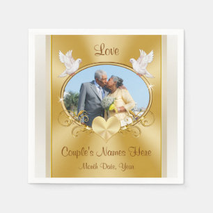 Napkins Bulk zum 50. Jubiläum oder ein Set kaufen Serviette