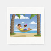 Napkins, die auf einem Hammock liegen Serviette (Vorderseite)