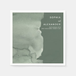 Napkins for a Modern Wedding.  Serviette