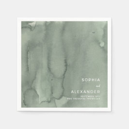 Napkins for a Modern Wedding.  Serviette