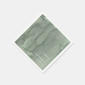 Napkins for a Modern Wedding.  Serviette (Ecke)