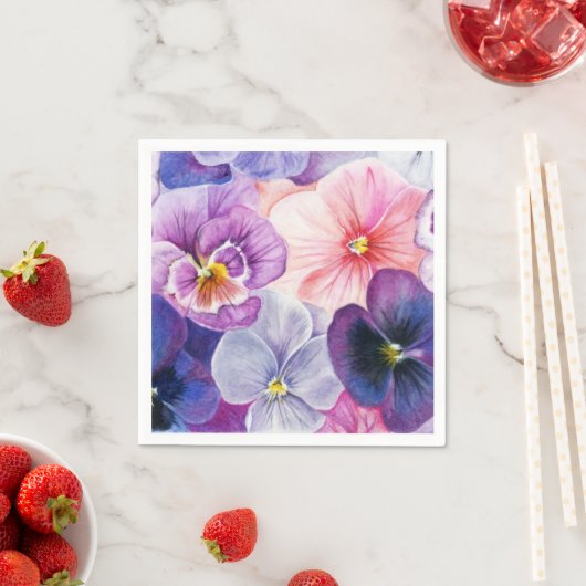 Napkins for Easter or spring! Serviette (Beispiel)