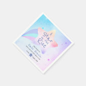 Napkins für Babydusche | Aufstiegssmotiv Serviette (Ecke)