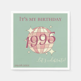 Napkins geboren 1995 Tischdekoration zum 30. Serviette