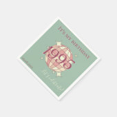 Napkins geboren 1995 Tischdekoration zum 30. Serviette (Ecke)