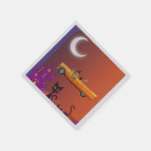 Napkins Halloween Hexe im Autos-Funny-Sprichwort Serviette (Ecke)