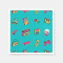 Napkins - Iconic 90er Jahre lustiges Retro-Party Serviette