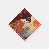 Napkins Japan geisha maiko japanisch Restaurant Serviette (Ecke)