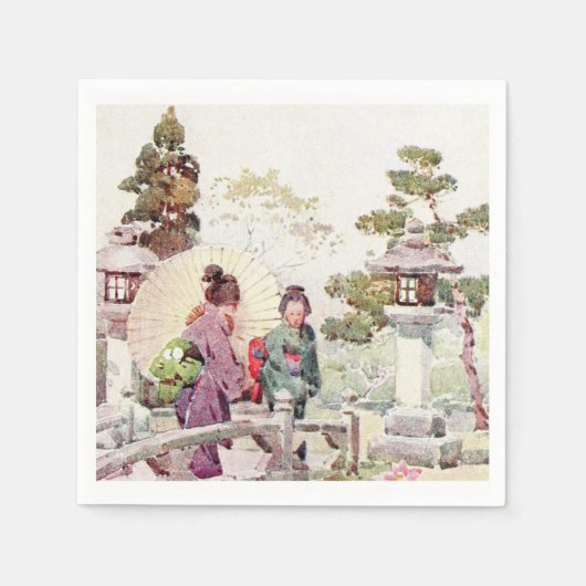 Napkins japanischen Stil Serviette (Vorderseite)